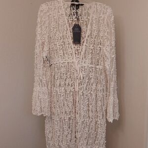 Disturbia Cream Lace Women's Coat